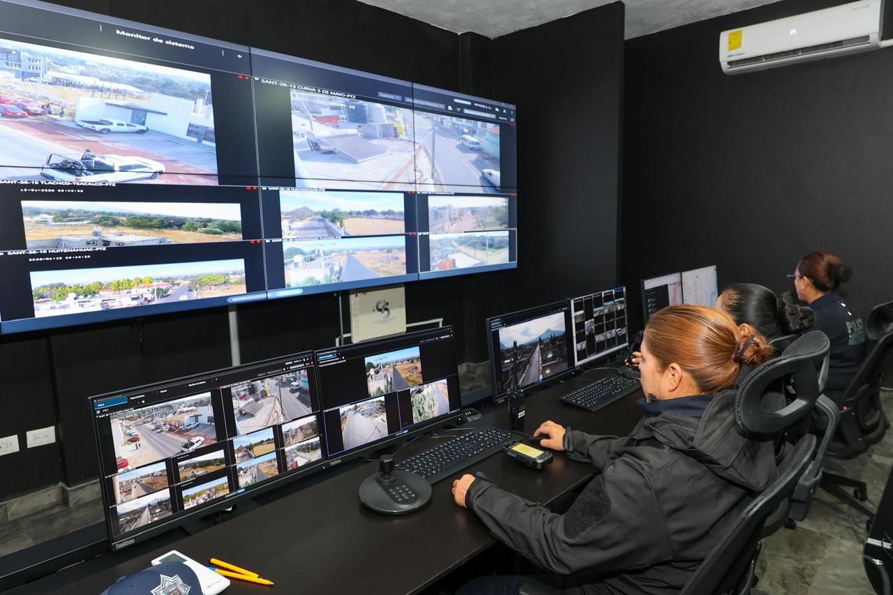 Nuevo C2 en Santa Cruz Tlaxcala fortalece videovigilancia para más seguridad y atención a emergencias